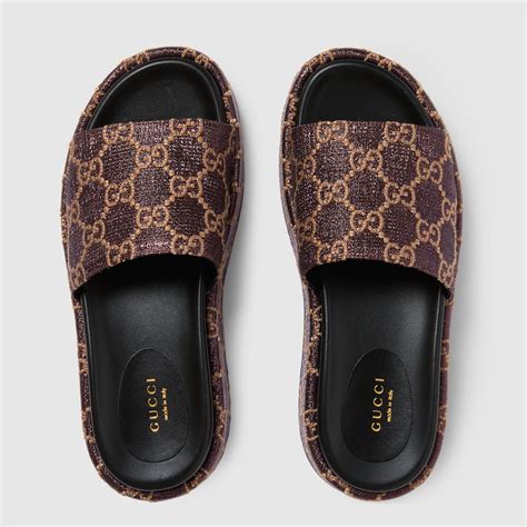 gucci slip-on women's|Gucci female slides.